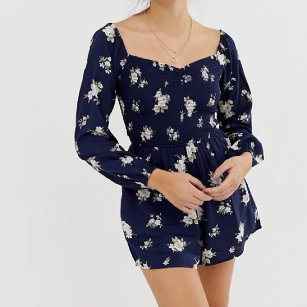 Hollister Floral Print Romper